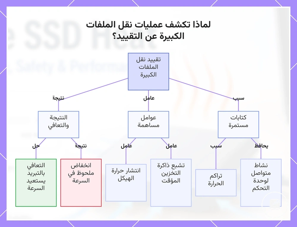 لماذا تكشف عمليات نقل الملفات الكبيرة عن التقييد؟