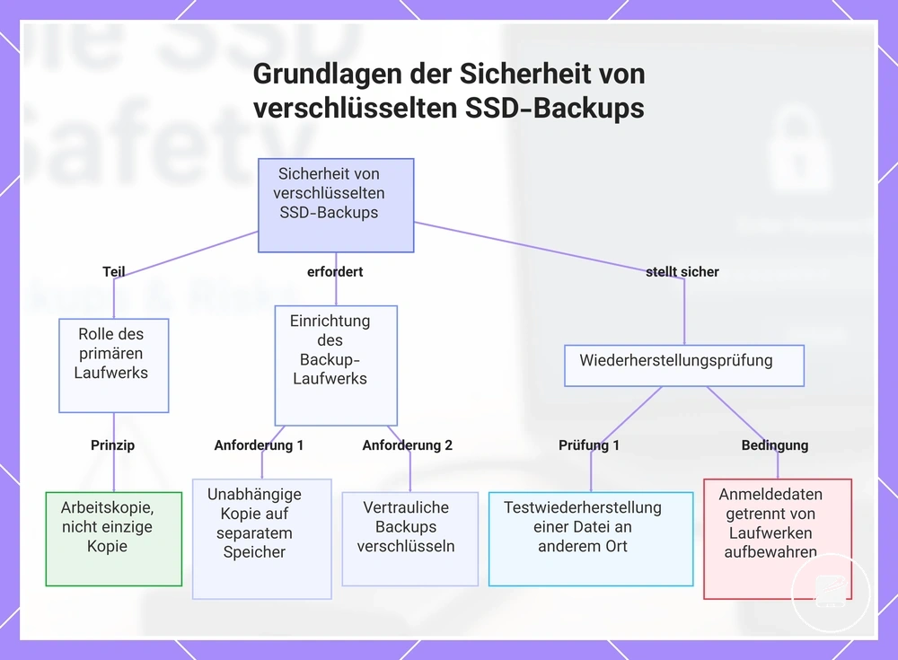 Grundlagen der Sicherheit von verschlüsselten SSD-Backups