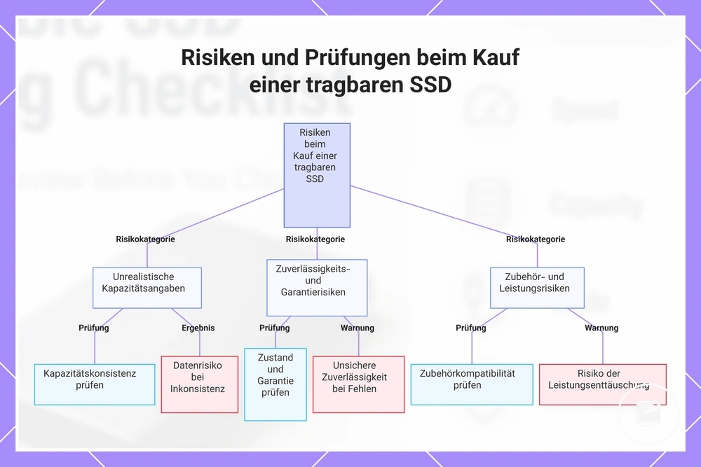 Risiken und Prüfungen beim Kauf einer tragbaren SSD