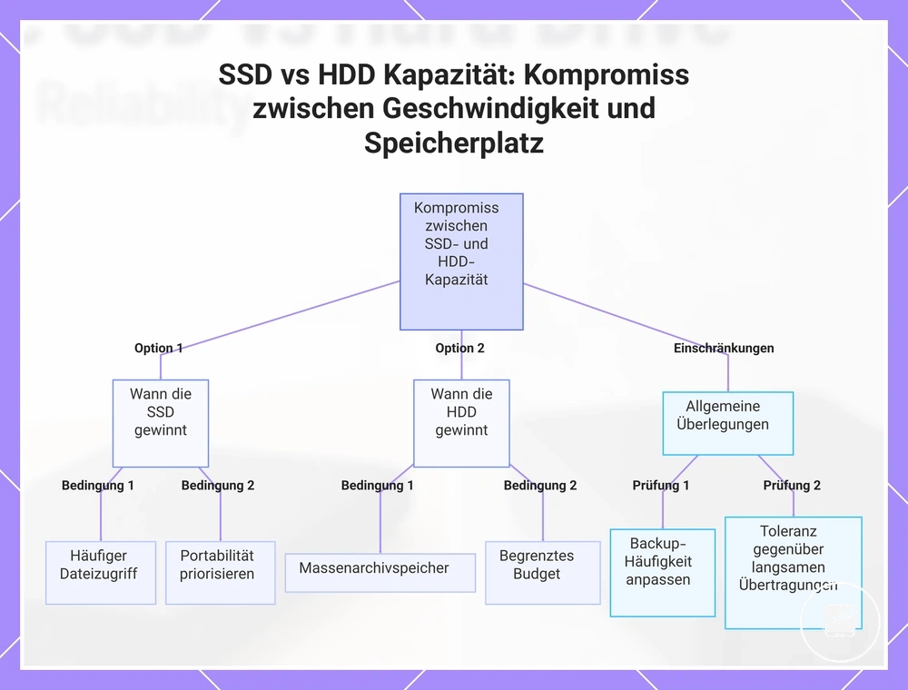 SSD vs HDD Kapazität: Kompromiss zwischen Geschwindigkeit und Speicherplatz