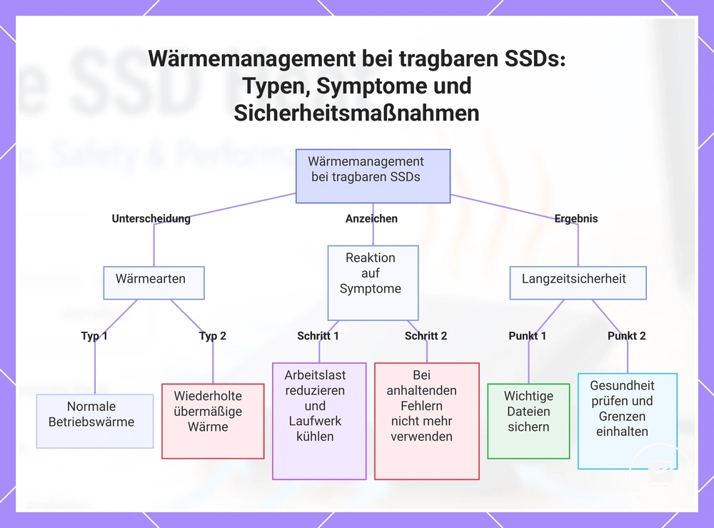 Wärmemanagement bei tragbaren SSDs: Typen, Symptome und Sicherheitsmaßnahmen