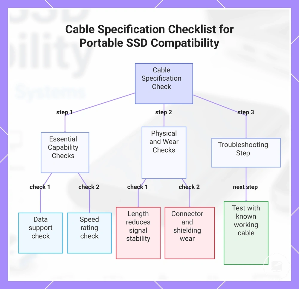 Cable Specification Checklist for Portable SSD Compatibility