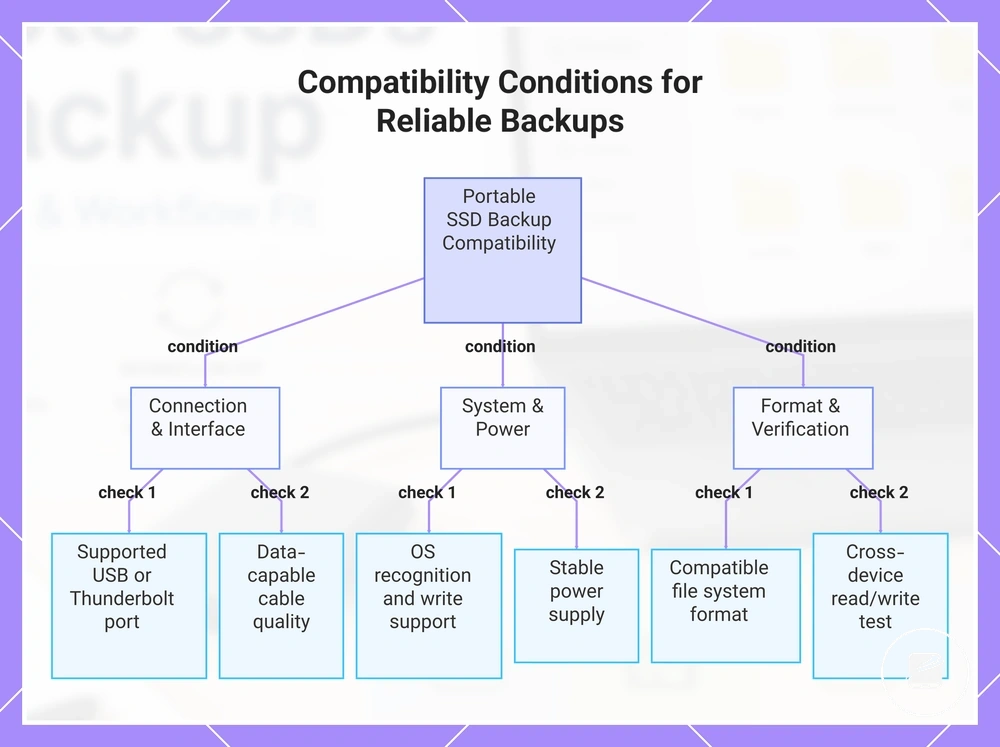 Compatibility Conditions for Reliable Backups