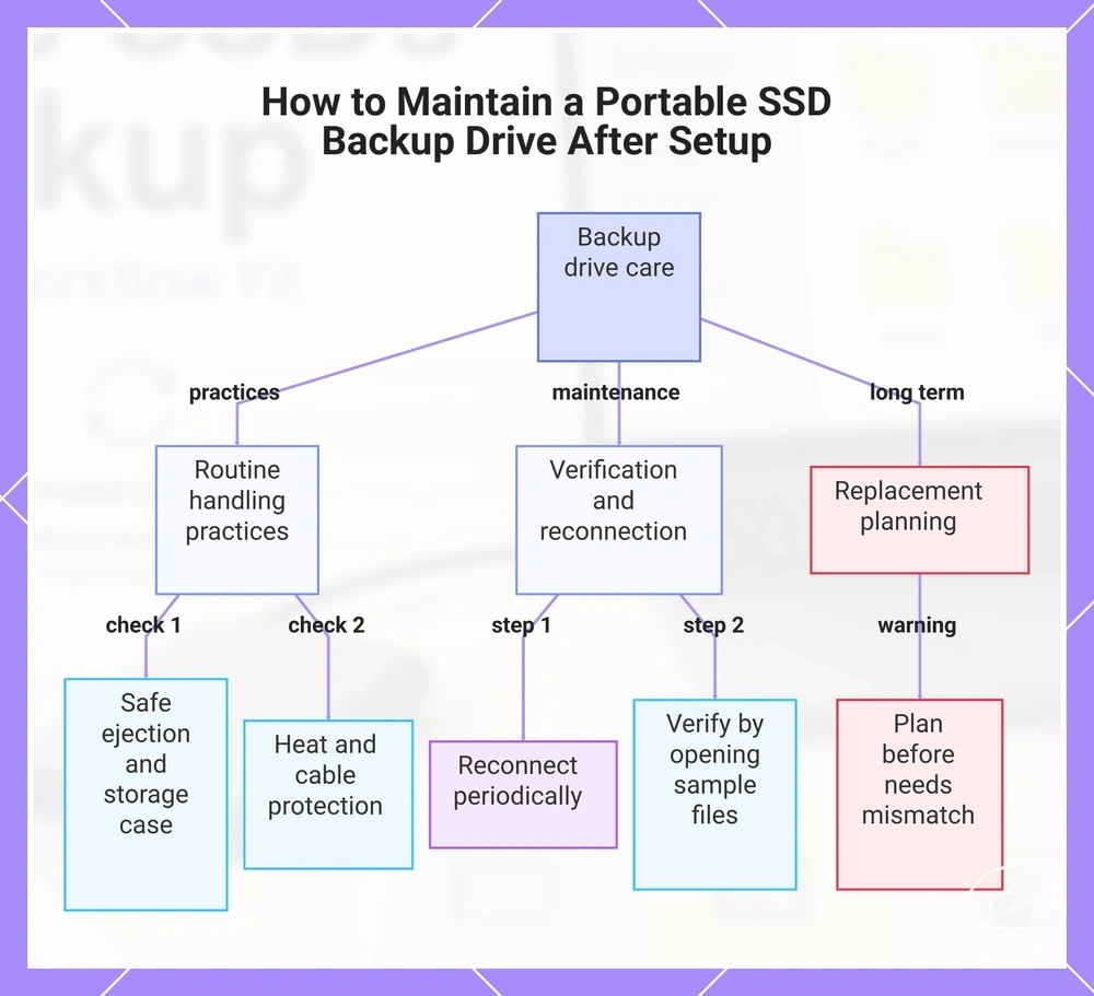 How to Maintain a Portable SSD Backup Drive After Setup