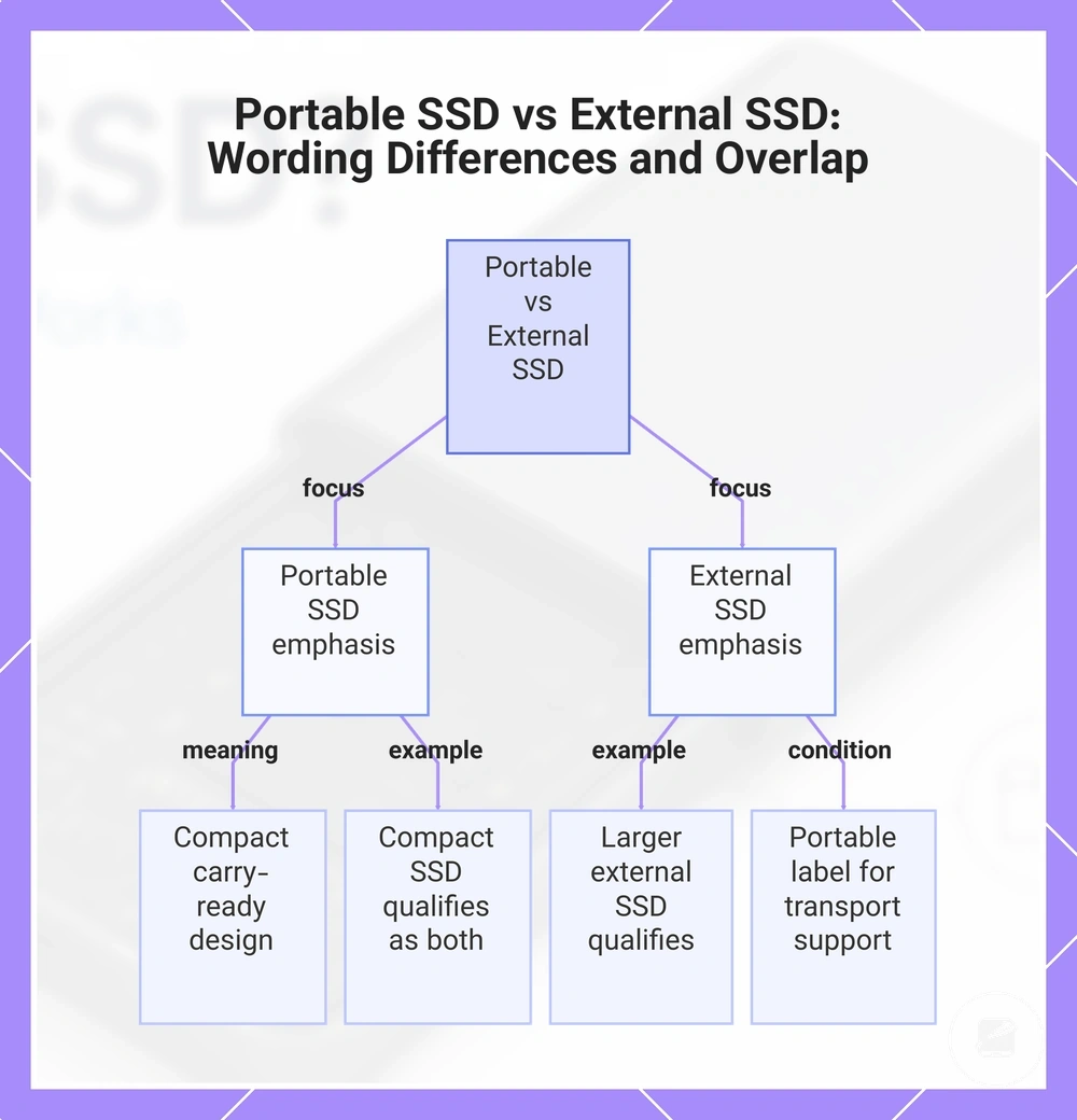 Portable SSD vs External SSD: Wording Differences and Overlap
