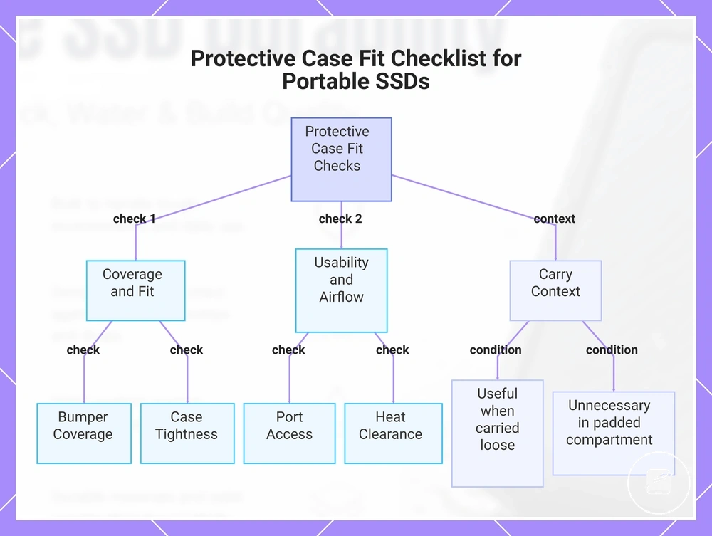 Protective Case Fit Checklist for Portable SSDs