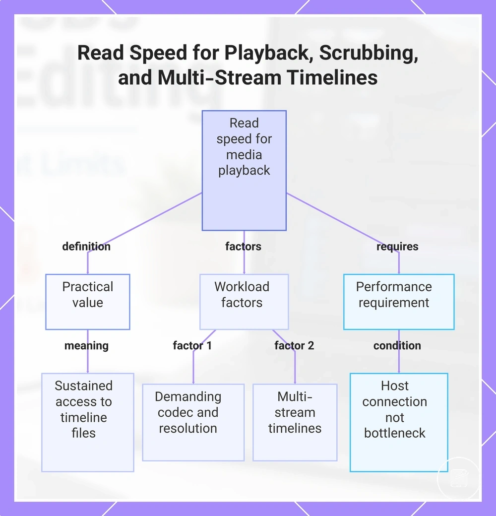 Read Speed for Playback, Scrubbing, and Multi-Stream Timelines