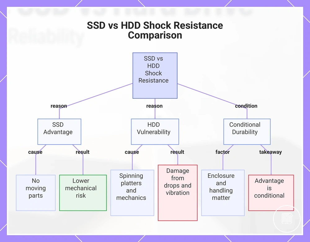SSD vs HDD Shock Resistance Comparison