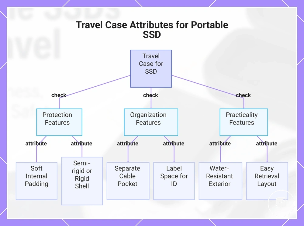 Travel Case Attributes for Portable SSD
