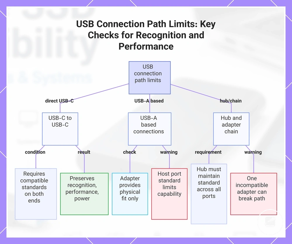 USB Connection Path Limits: Key Checks for Recognition and Performance