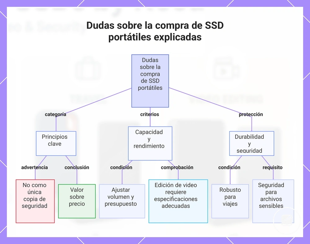 Dudas sobre la compra de SSD portátiles explicadas