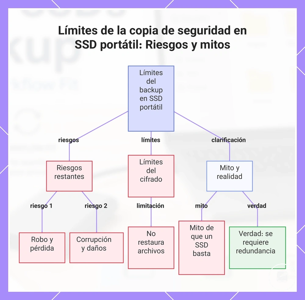 Límites de la copia de seguridad en SSD portátil: Riesgos y mitos