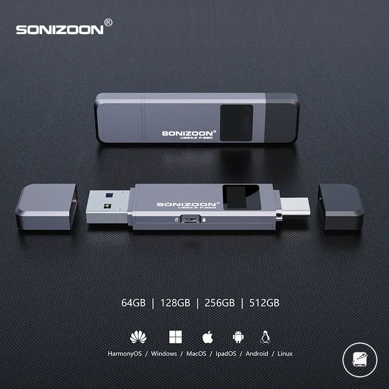 SSD portable avec chiffrement par empreinte, protection en écriture et USB 3.2