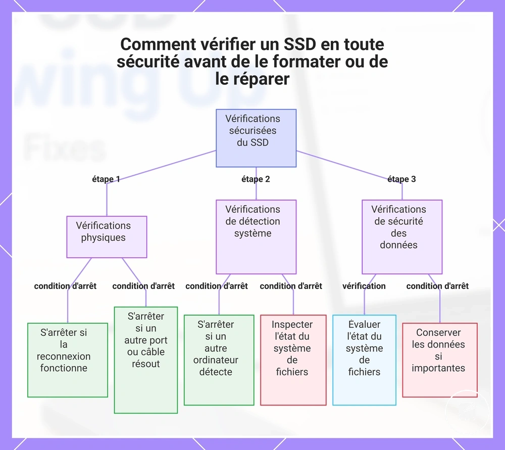 Comment vérifier un SSD en toute sécurité avant de le formater ou de le réparer
