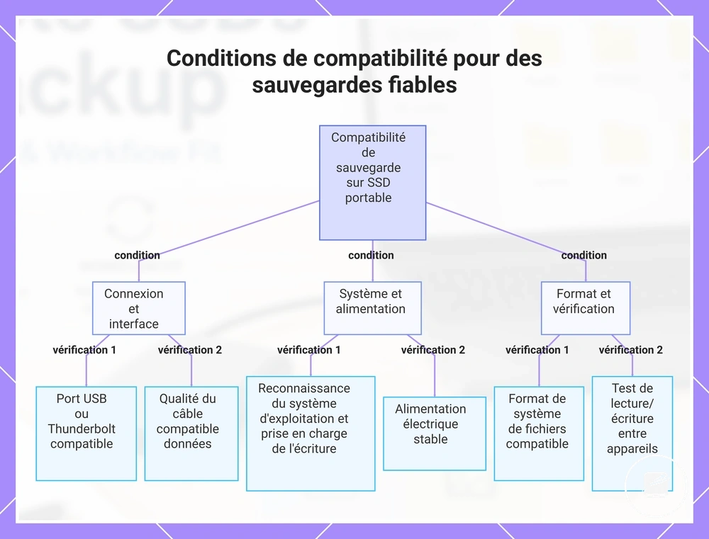 Conditions de compatibilité pour des sauvegardes fiables
