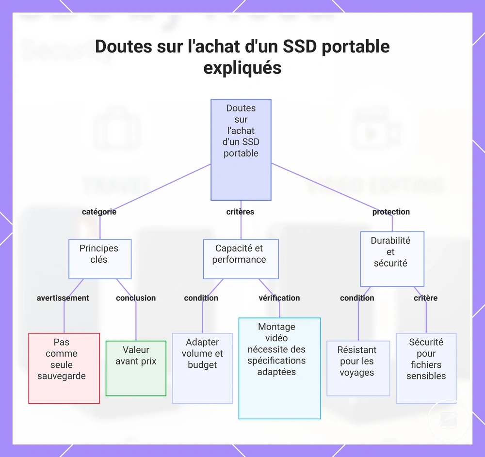 Doutes sur l'achat d'un SSD portable expliqués