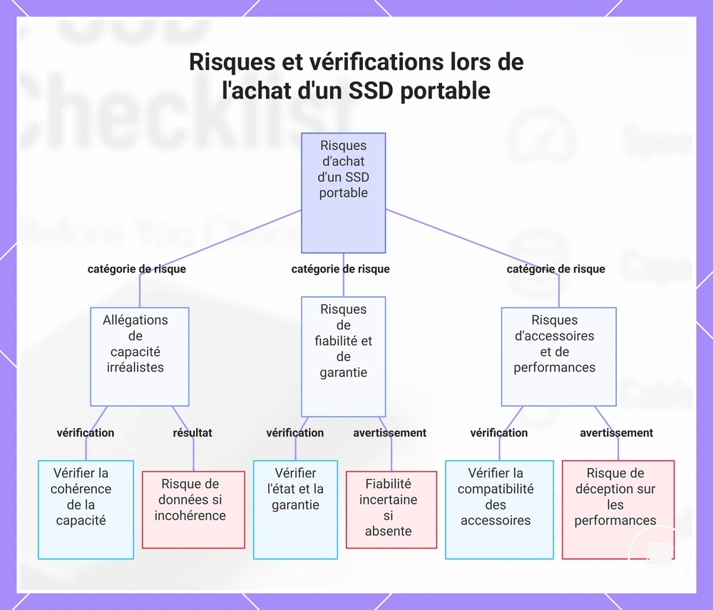 Risques et vérifications lors de l'achat d'un SSD portable