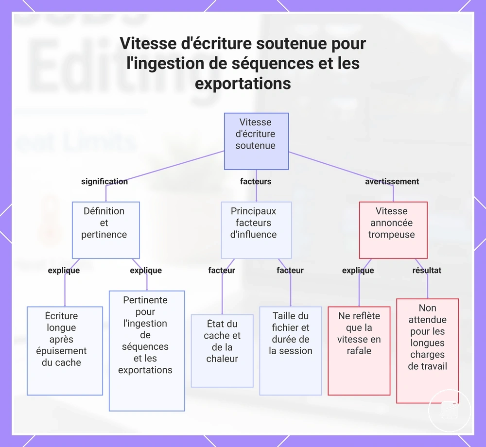Vitesse d'écriture soutenue pour l'ingestion de séquences et les exportations
