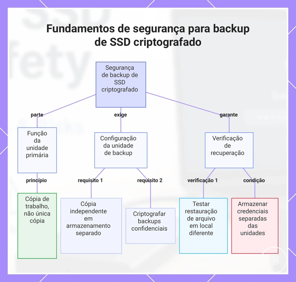 Fundamentos de segurança para backup de SSD criptografado