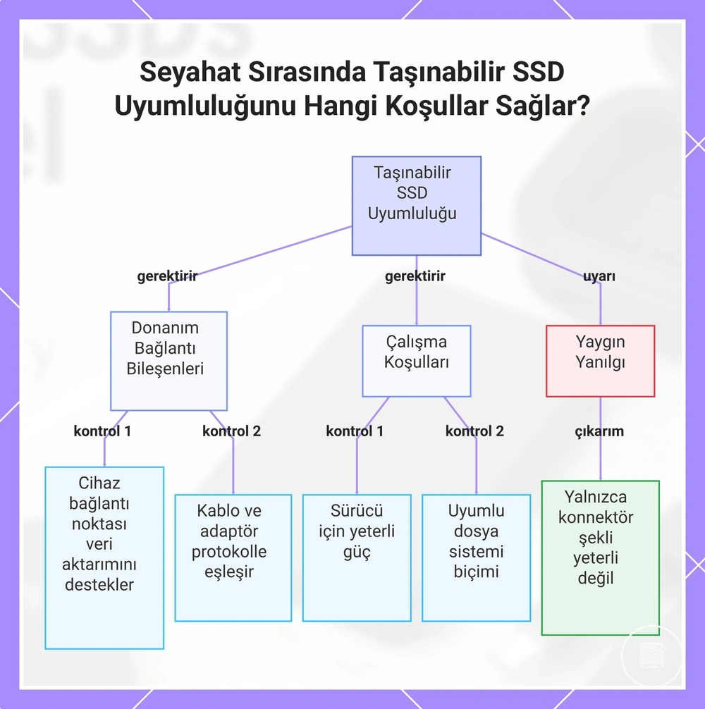 Seyahat Sırasında Taşınabilir SSD Uyumluluğunu Hangi Koşullar Sağlar?