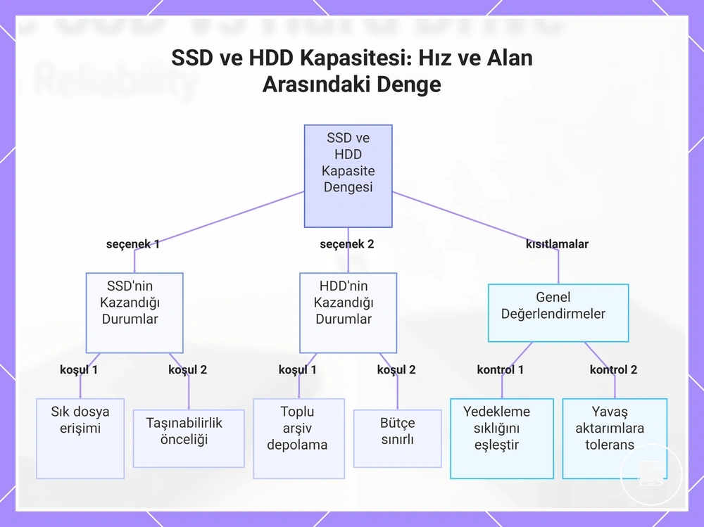 SSD ve HDD Kapasitesi: Hız ve Alan Arasındaki Denge