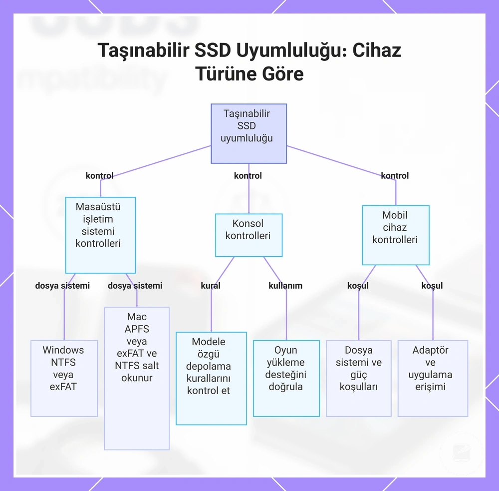 Taşınabilir SSD Uyumluluğu: Cihaz Türüne Göre