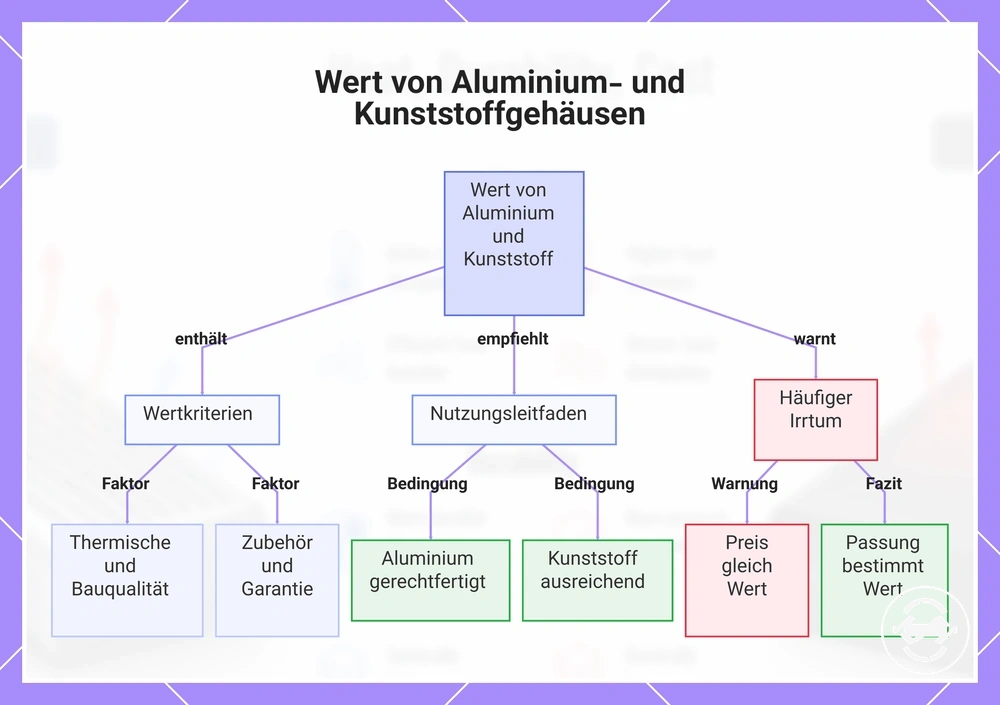 Wert von Aluminium- und Kunststoffgehäusen