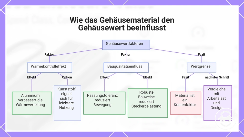 Wie das Gehäusematerial den Gehäusewert beeinflusst