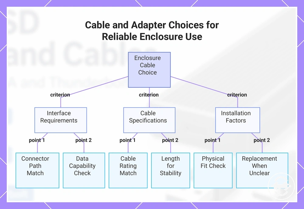 Cable and Adapter Choices for Reliable Enclosure Use