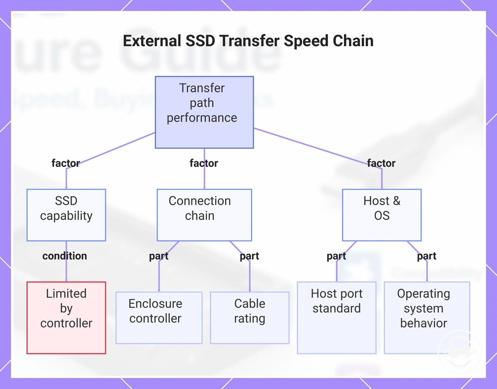 External SSD Transfer Speed Chain