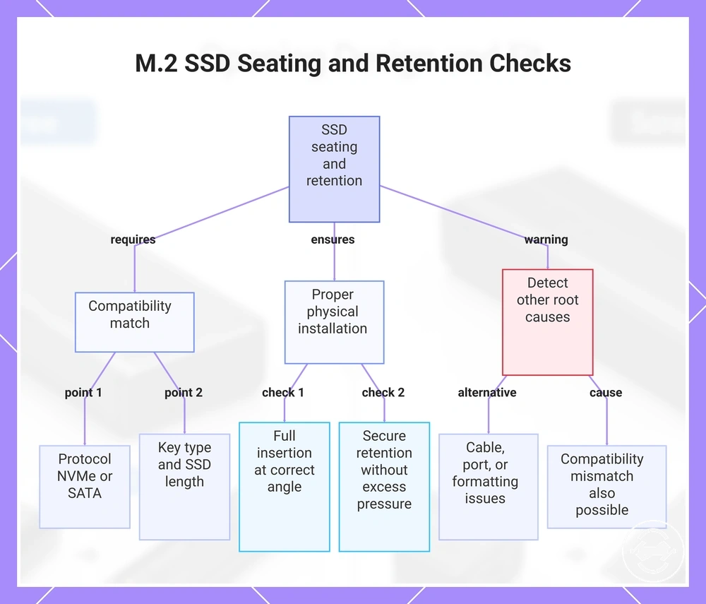 M.2 SSD Seating and Retention Checks
