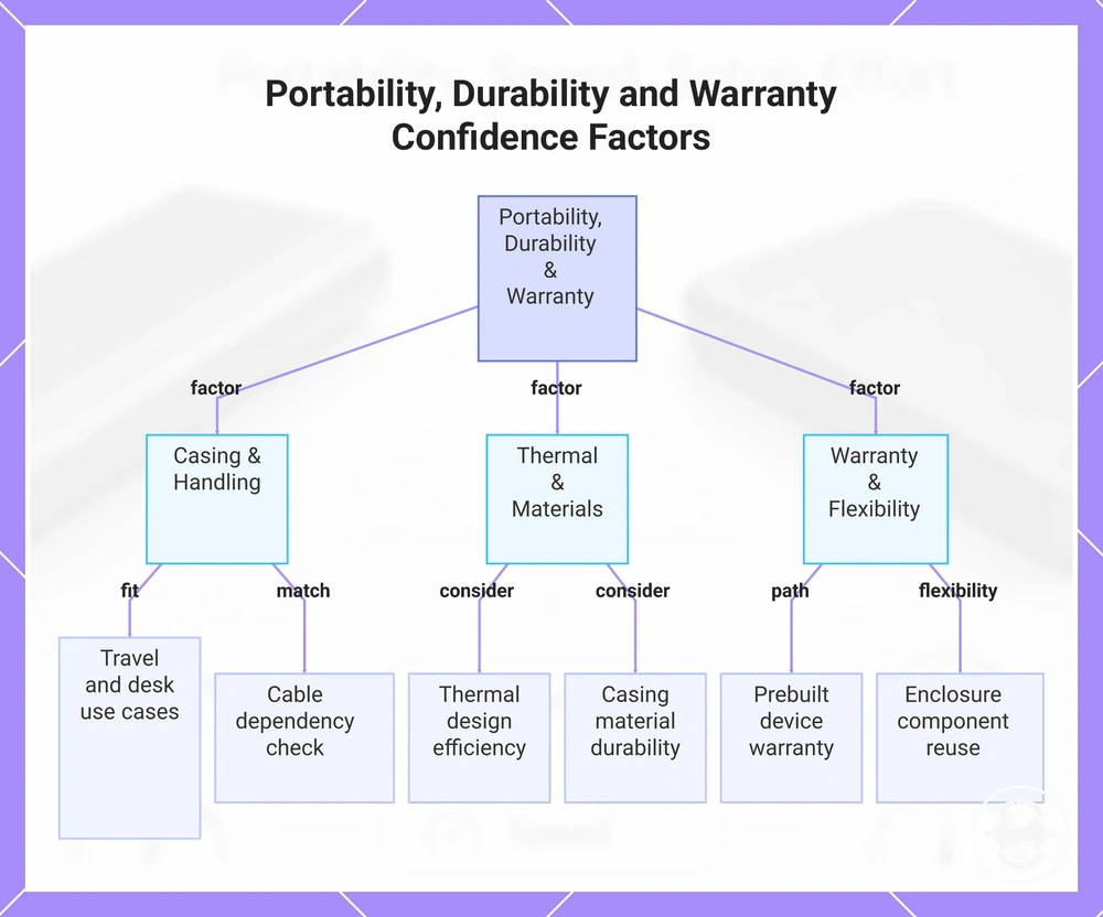 Portability, Durability and Warranty Confidence Factors