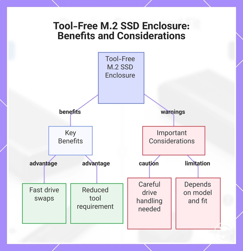 Tool-Free M.2 SSD Enclosure: Benefits and Considerations