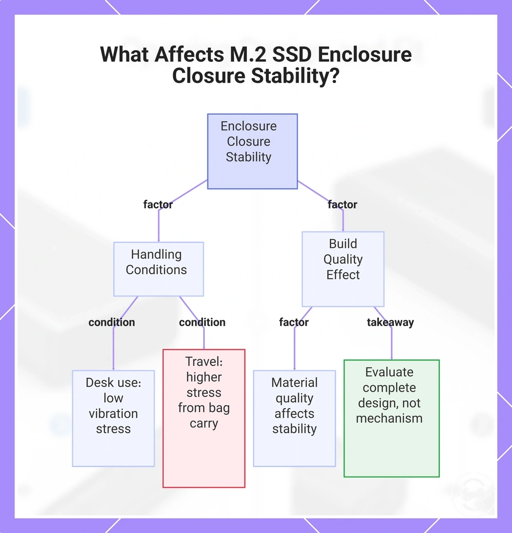 What Affects M.2 SSD Enclosure Closure Stability?