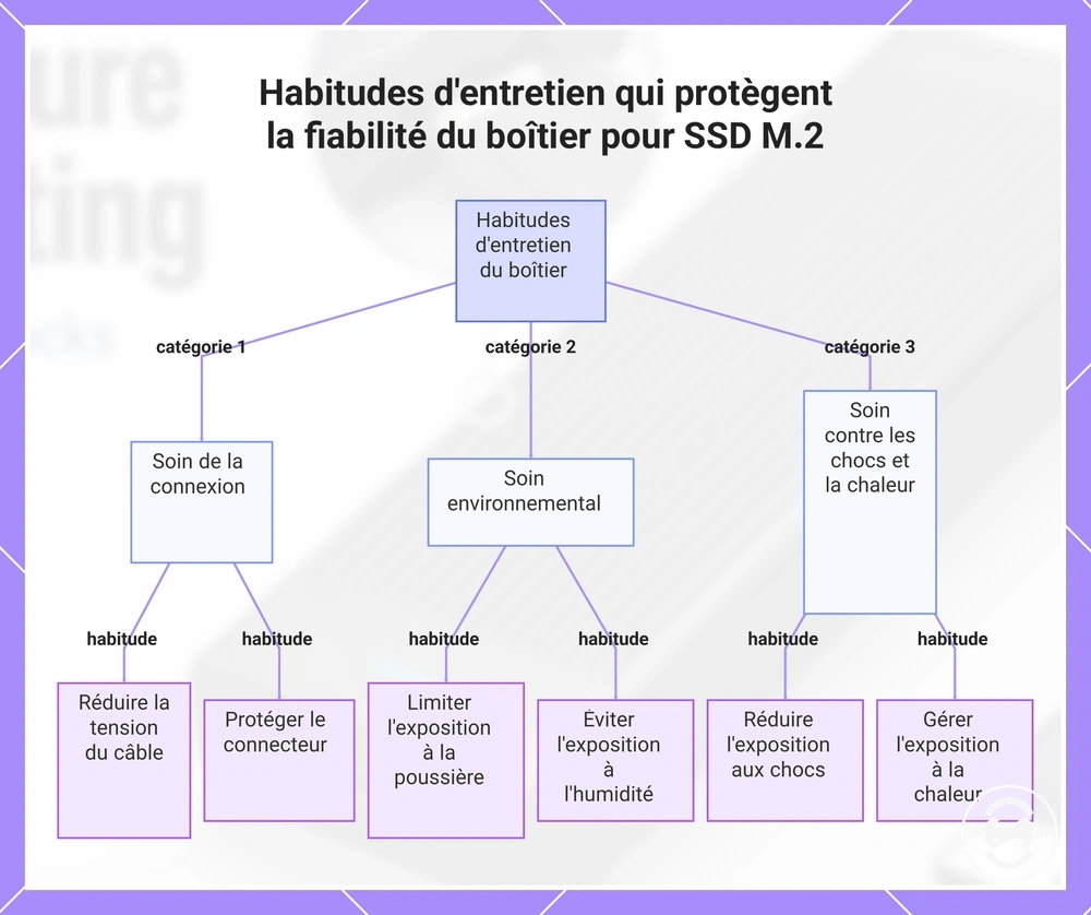Habitudes d'entretien qui protègent la fiabilité du boîtier pour SSD M.2