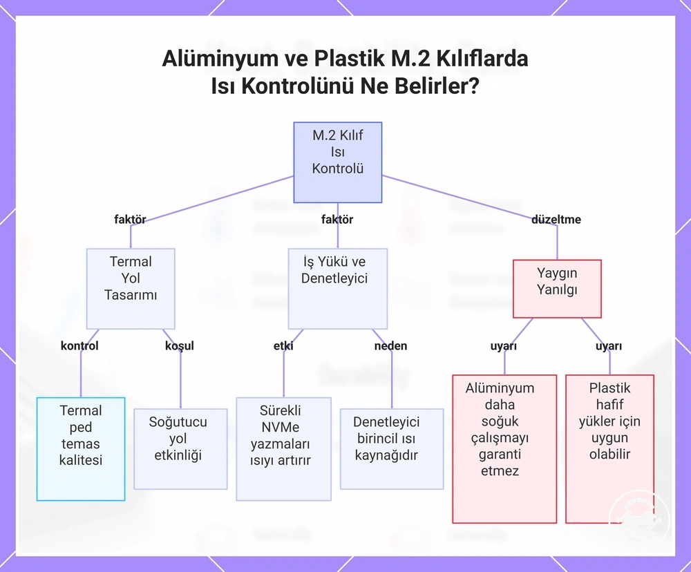 Alüminyum ve Plastik M.2 Kılıflarda Isı Kontrolünü Ne Belirler?