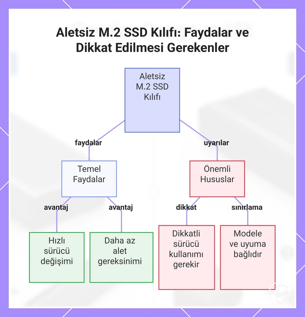 Aletsiz M.2 SSD Kılıfı: Faydalar ve Dikkat Edilmesi Gerekenler