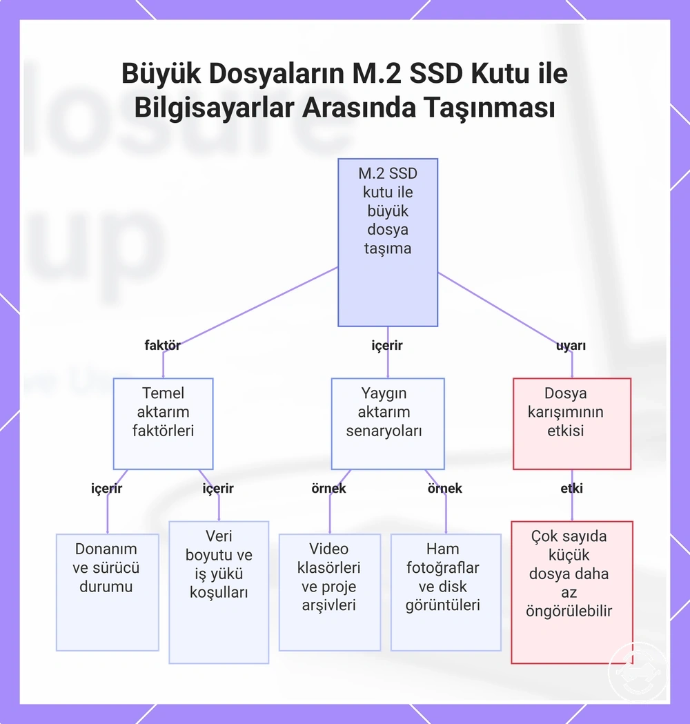 Büyük Dosyaların M.2 SSD Kutu ile Bilgisayarlar Arasında Taşınması