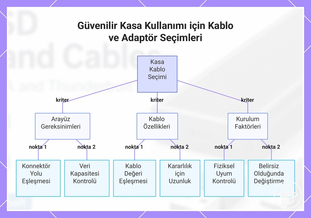 Güvenilir Kasa Kullanımı için Kablo ve Adaptör Seçimleri