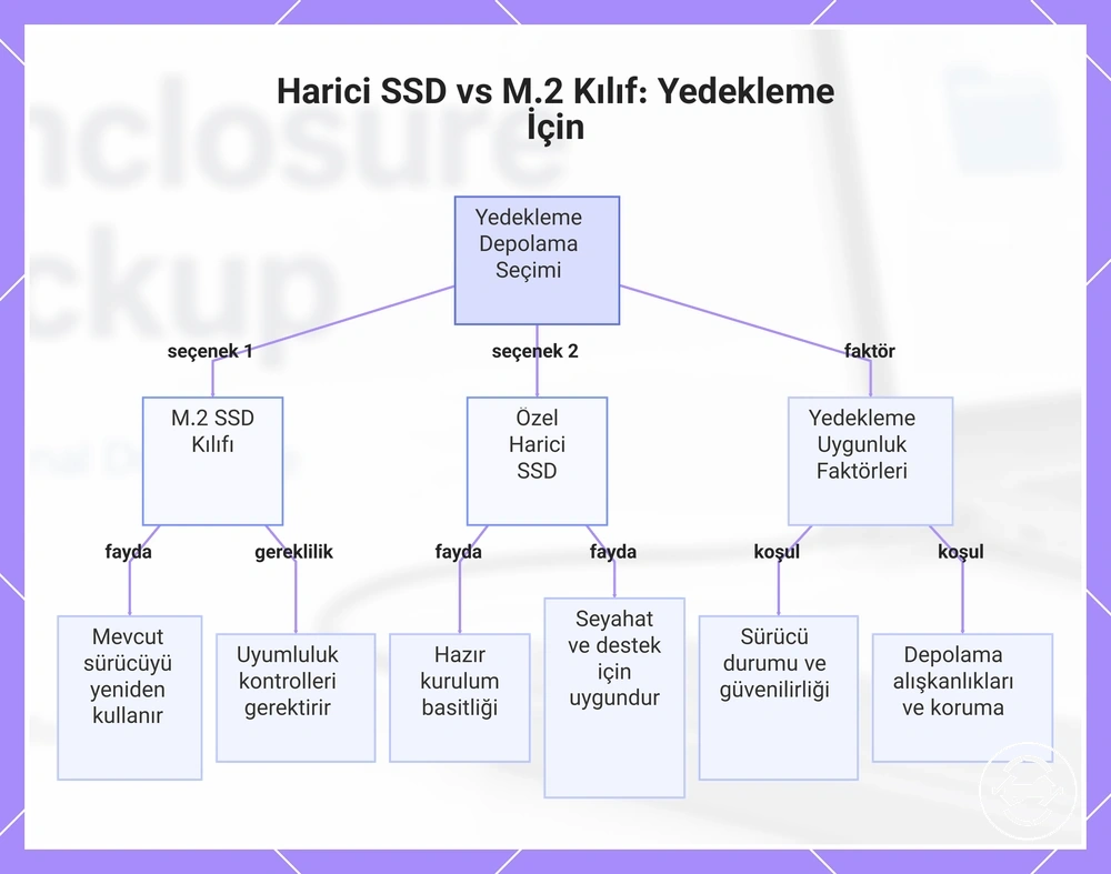 Harici SSD vs M.2 Kılıf: Yedekleme İçin