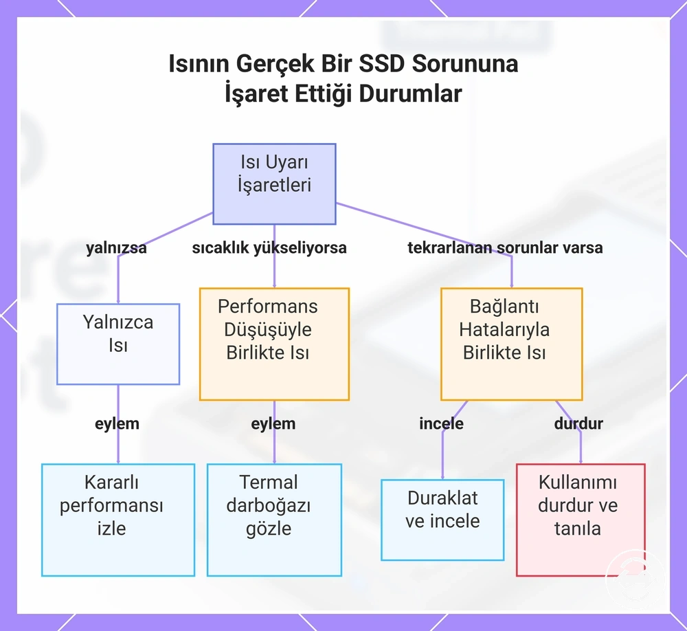 Isının Gerçek Bir SSD Sorununa İşaret Ettiği Durumlar