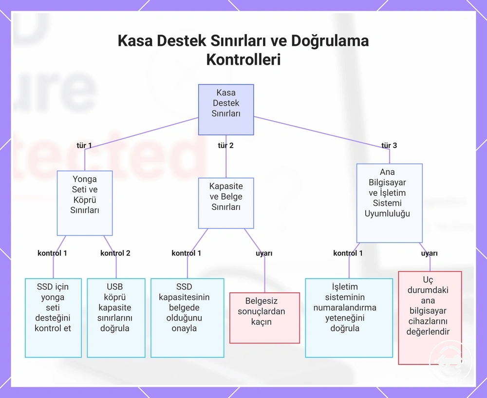 Kasa Destek Sınırları ve Doğrulama Kontrolleri