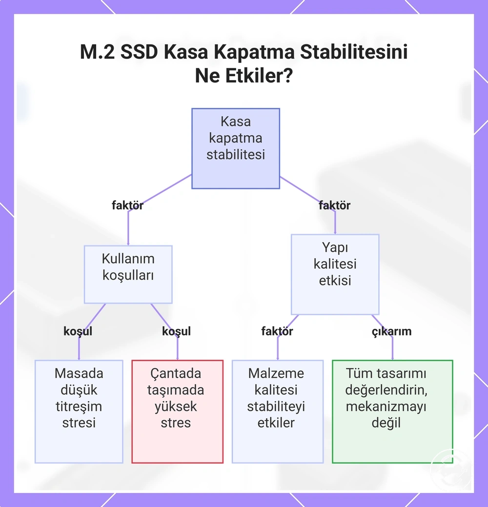 M.2 SSD Kasa Kapatma Stabilitesini Ne Etkiler?