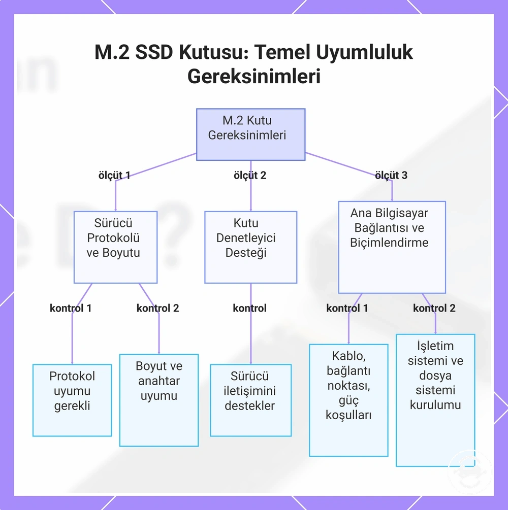 M.2 SSD Kutusu: Temel Uyumluluk Gereksinimleri