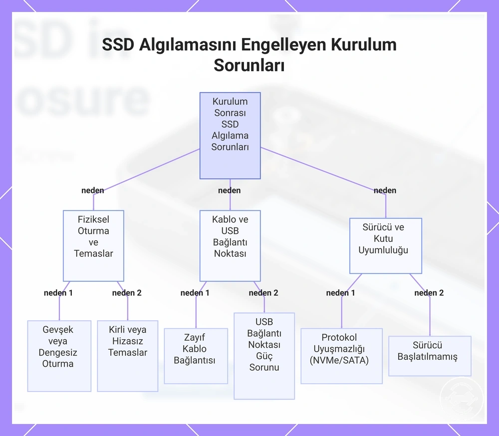 SSD Algılamasını Engelleyen Kurulum Sorunları